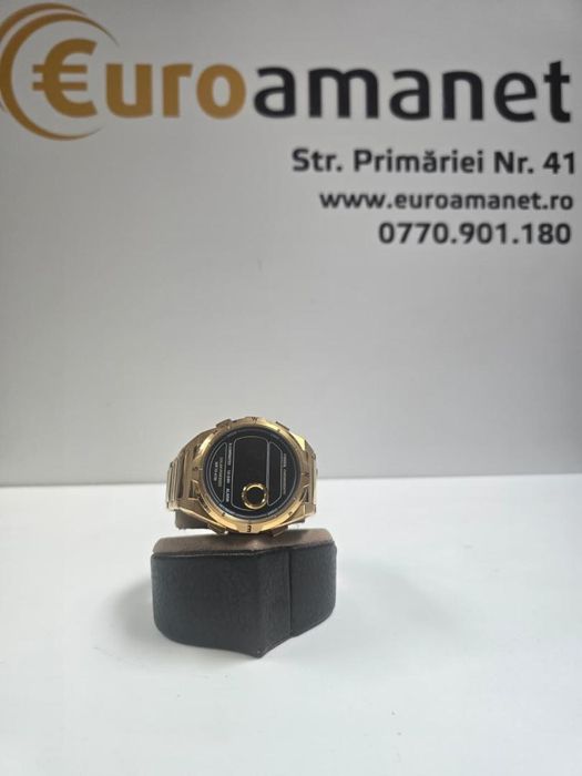 Fossil, Ceas digital cu baterie solara, Auriu -P-