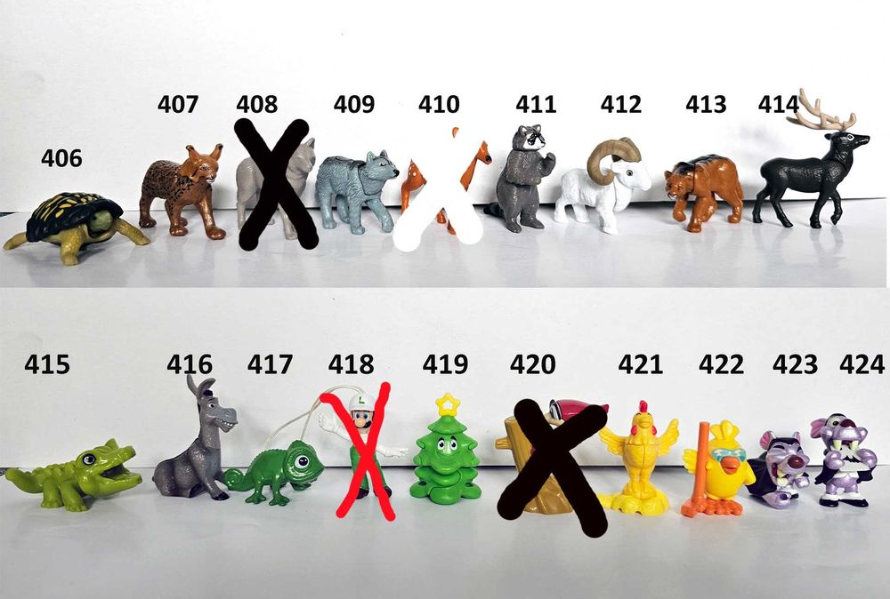 400 Киндер играчки от яйца Kinder Surprise