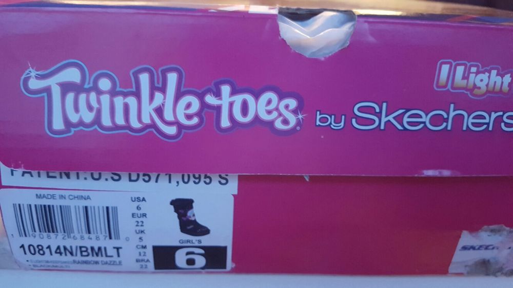 Cizme gen UGG by Skechers cu luminite