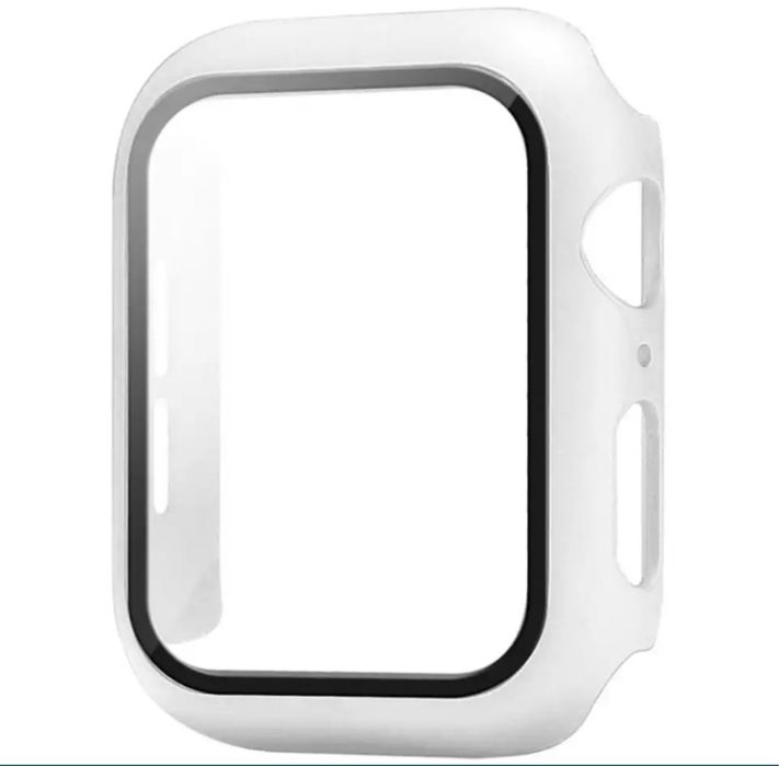 Husa Bumper Din Plastic cu Geam Protectie Ceas Apple Watch