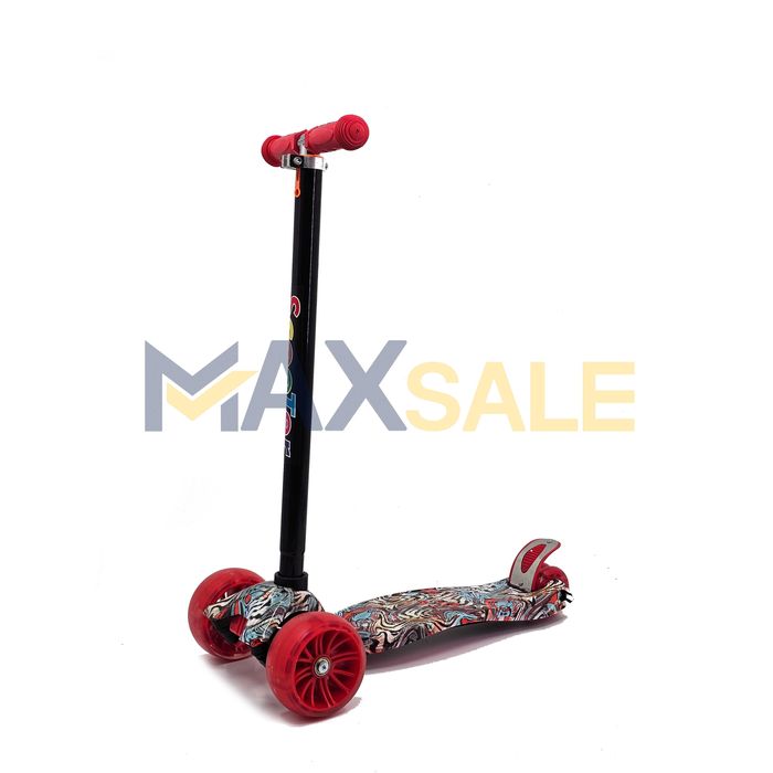 Детска триколка тротинетка различни цветове с 3 светещи колела