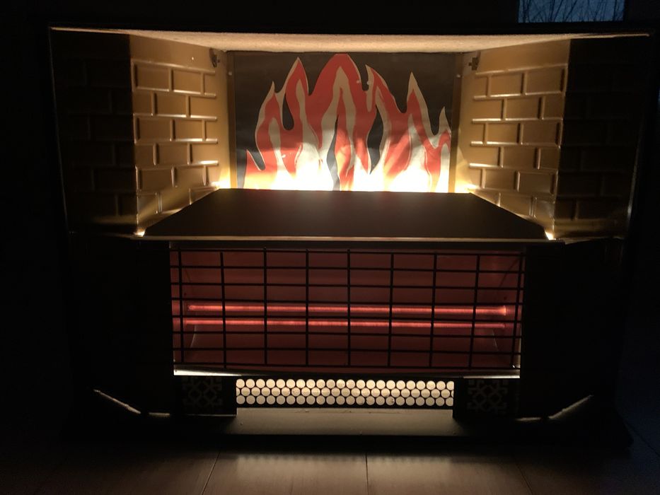 Электрокамин с обогревом