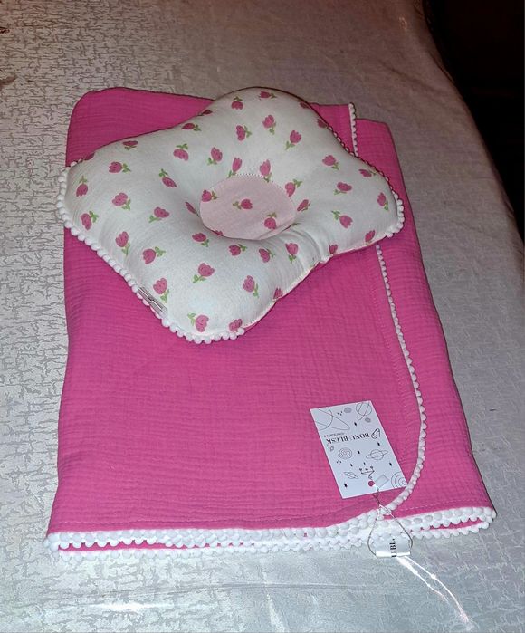 Muslin matosidan yozgi  pled va ortoped yostiq..