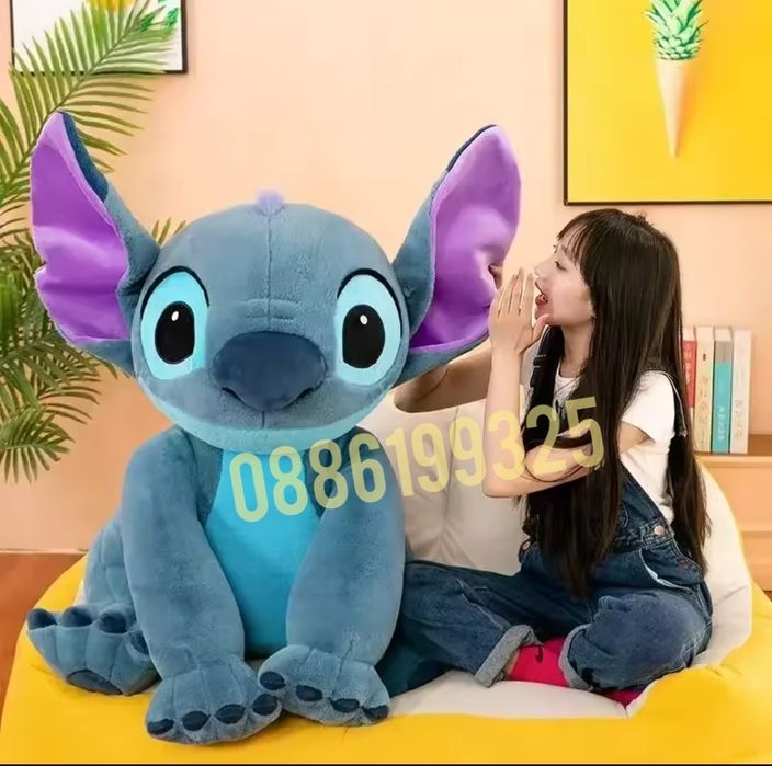 Голям плюшен Стич 30-120см Голяма плюшена играчка Стич Stitch