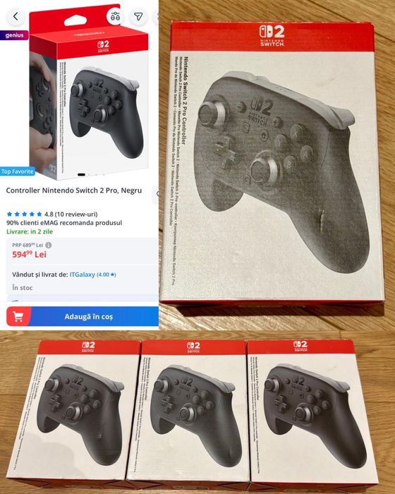 Nintendo switch 2 pro controller nou sigilat original