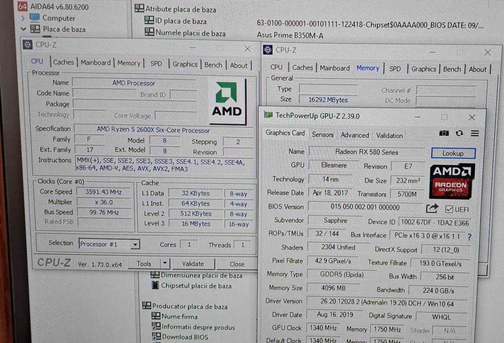 PC Gaming Ryzen 5 2600X/Video RX 580/16 GB DDR4/SSD+HDD/GTA5/CS GO,etc