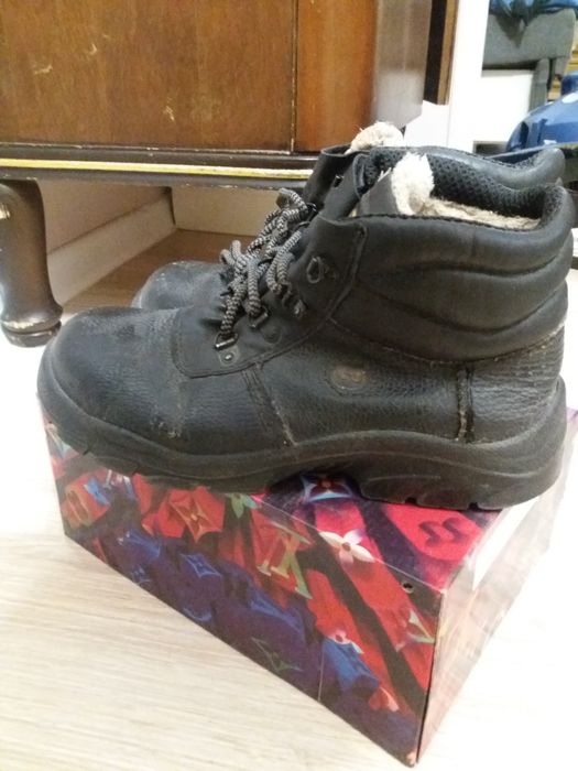 Ботинки кожаные зима