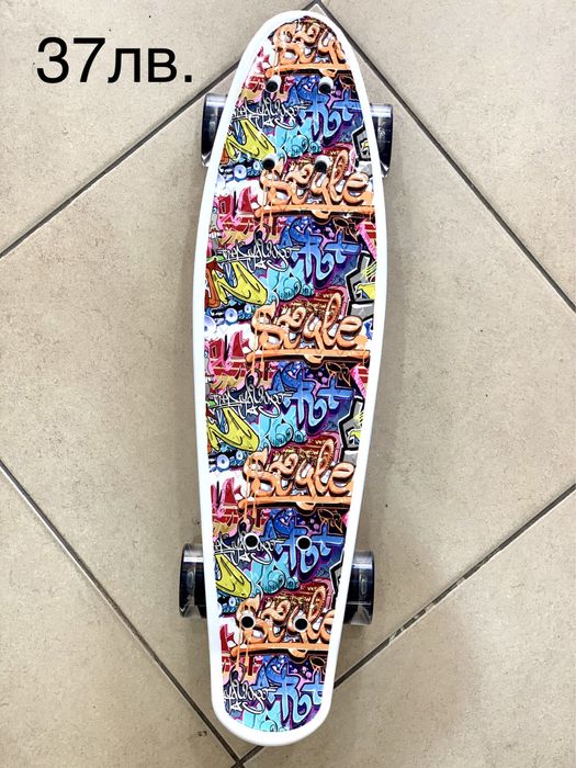 Пениборд принт /Pennyboard led/Скейтборд