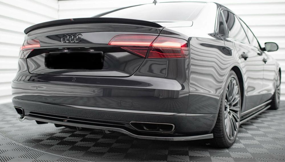 Audi A8 D4 спойлер С8 матрикс фейс предна броня лип В12 ABT 4.2 S8 4H
