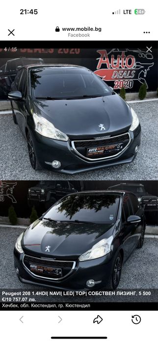 PEUGEOT 208 1.4HDI 2015г 121.000км