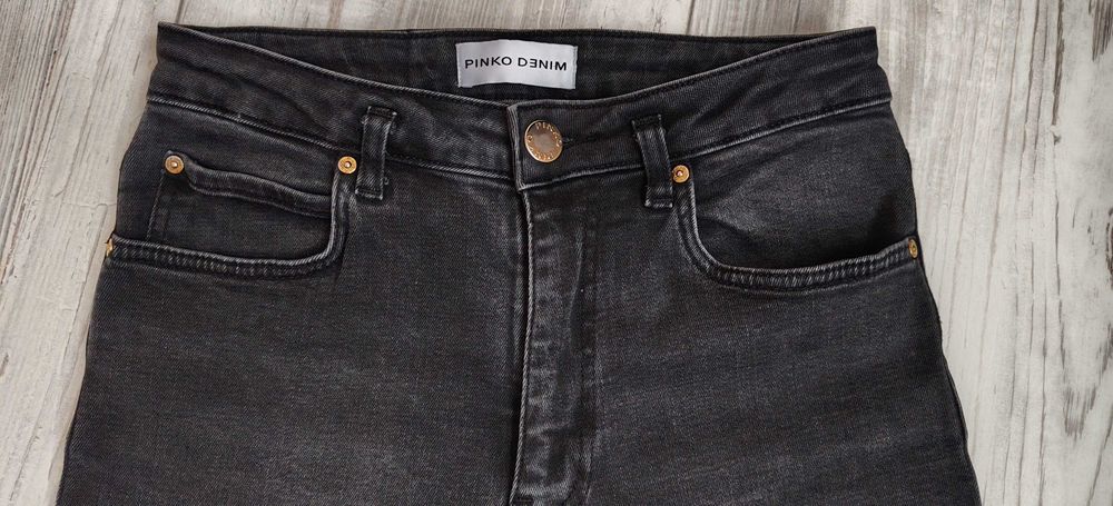 Дамск оригинални черни дънки PINKO SUSAN 5 POCKETS JEANS р-р S EUR28