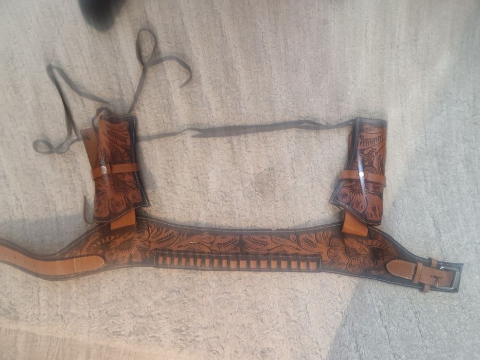 Curea pistolar piele naturala noua nefolosita