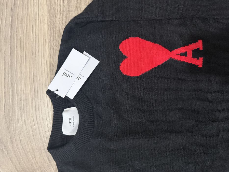 Bluza Ami Paris black and red M