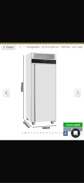 Vand congelator inox nou