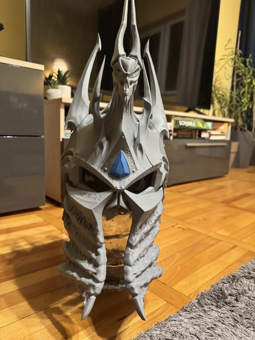 Warcraft Lich King Helmet – Arthas – Full Scale – Colecție / Cosplay