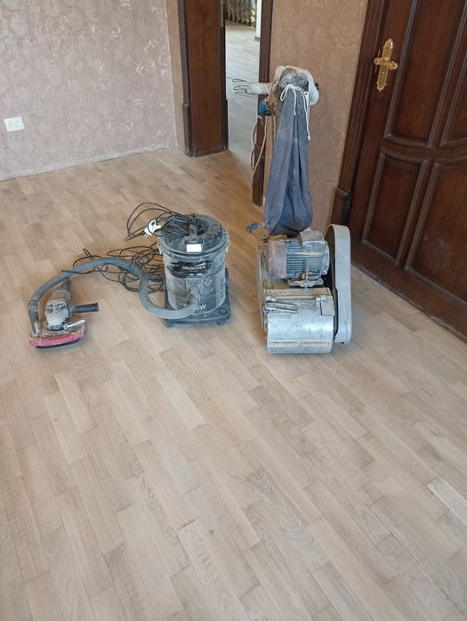 Шлифовка пол паркет