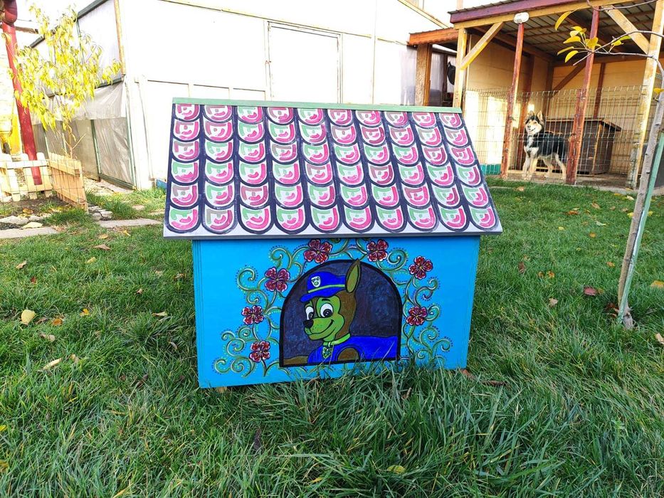 Cusca câine pictată manual