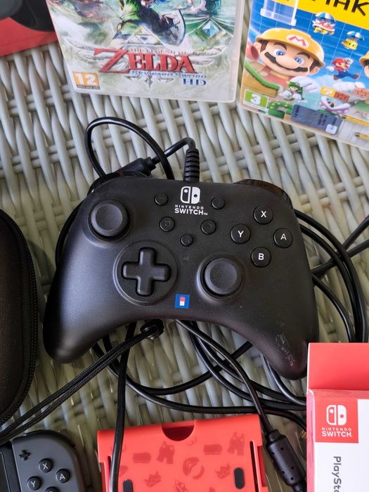 Pachet Nintendo Switch V1 Impecabil + Controller Pro Original + 3 Jocuri Top + Accesorii (Cutie)
