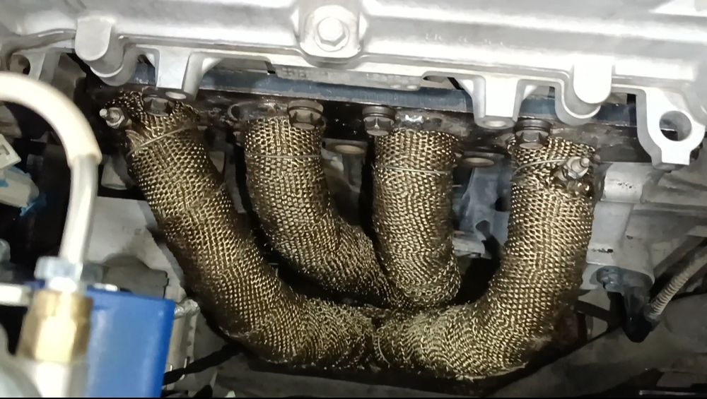 Установка выхлопной системы