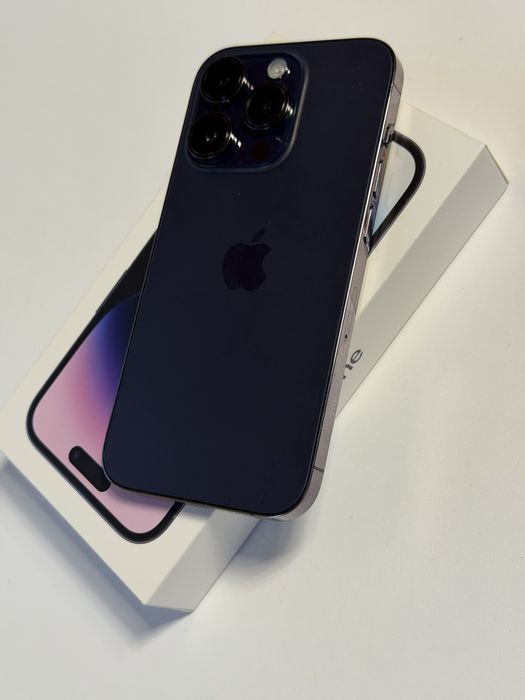 iPhone 14 pro, 256 GB, deep purple, full box.