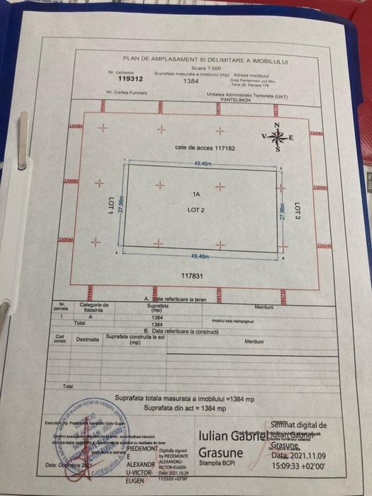 Teren pantelimon drumul garii 1038MP