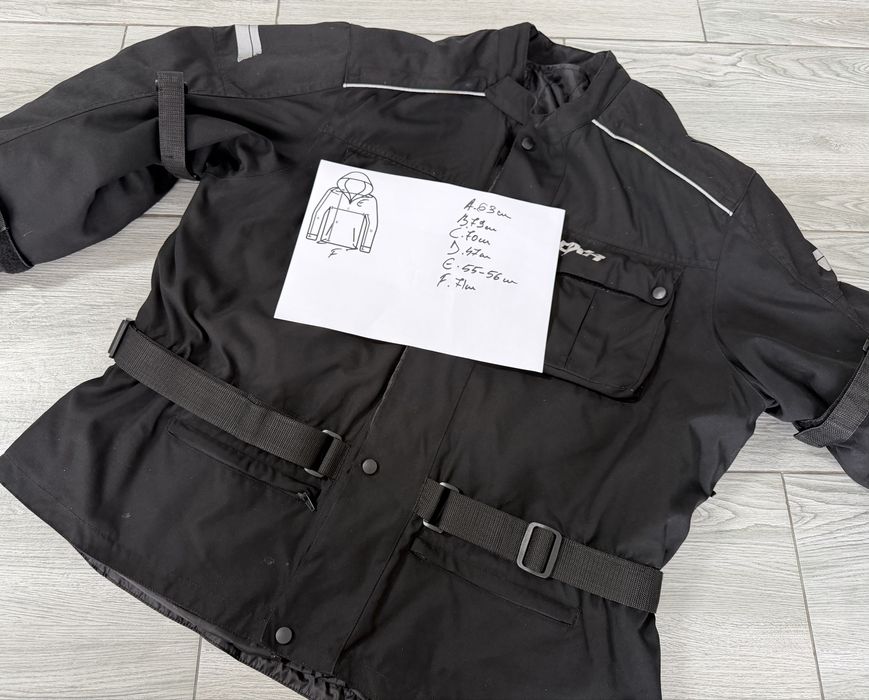 Geaca moto 4XL neagra