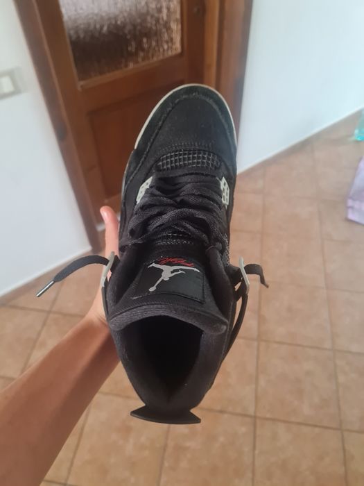 Jordan 4 black canvas