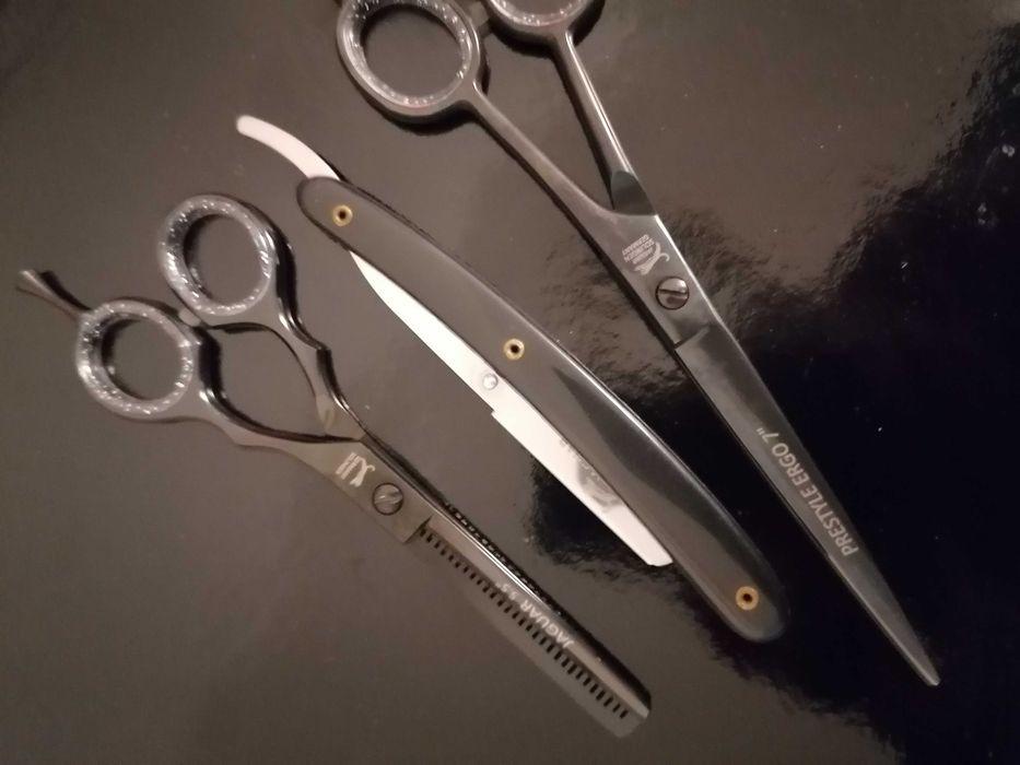 Set Foarfeci profesionale jaguar tuns filat brici 7