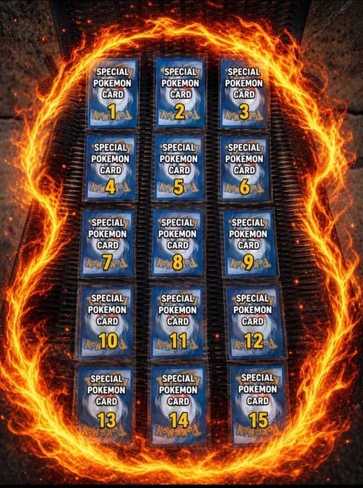 15 Pokémon cards