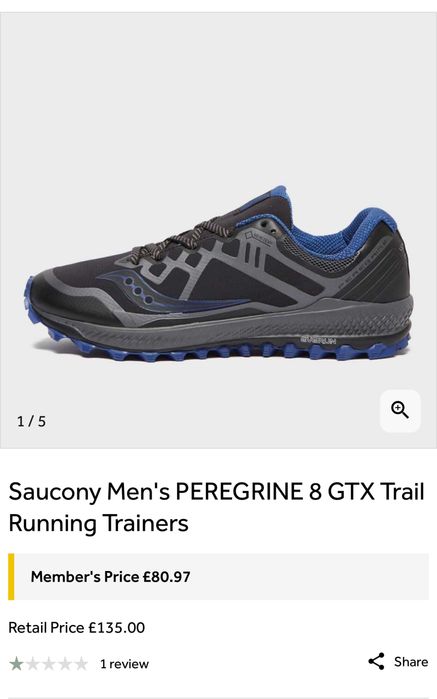 Маратонки SAUCONY PEREGRINE 8 .Номер 46