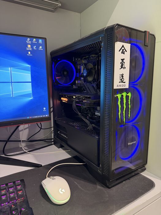 Геймърски компютър i5-10400F / GTX 1660 Gaming X 6GB / 16GB RAM + Монитор AOC 144Hz