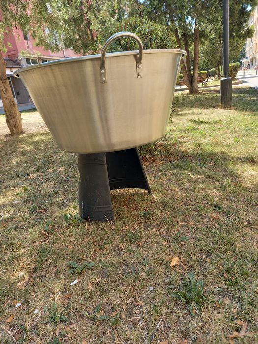 Ceaun inox/ cazan inox / cătlan inox 150L