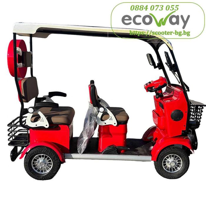 Електрическа четириколка EcoWay Sola Panda със соларна система