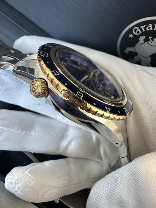 ceas Grand Seiko Spring Drive GMT aur/otel