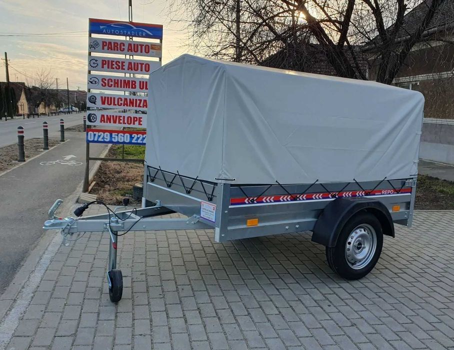 Туристическо ремарке с брезент и шпригли 2.10м x1.15м x 1.15м