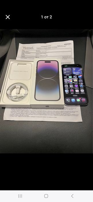 Iphone 14 pro 256gb топ състояние лилав 84%