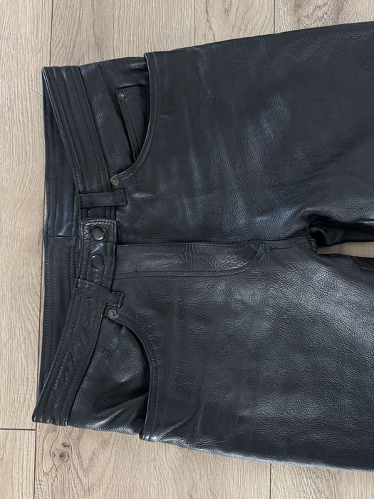Pantaloni Piele Naturala Negru Barbati | Marime 32 x 32 (42)