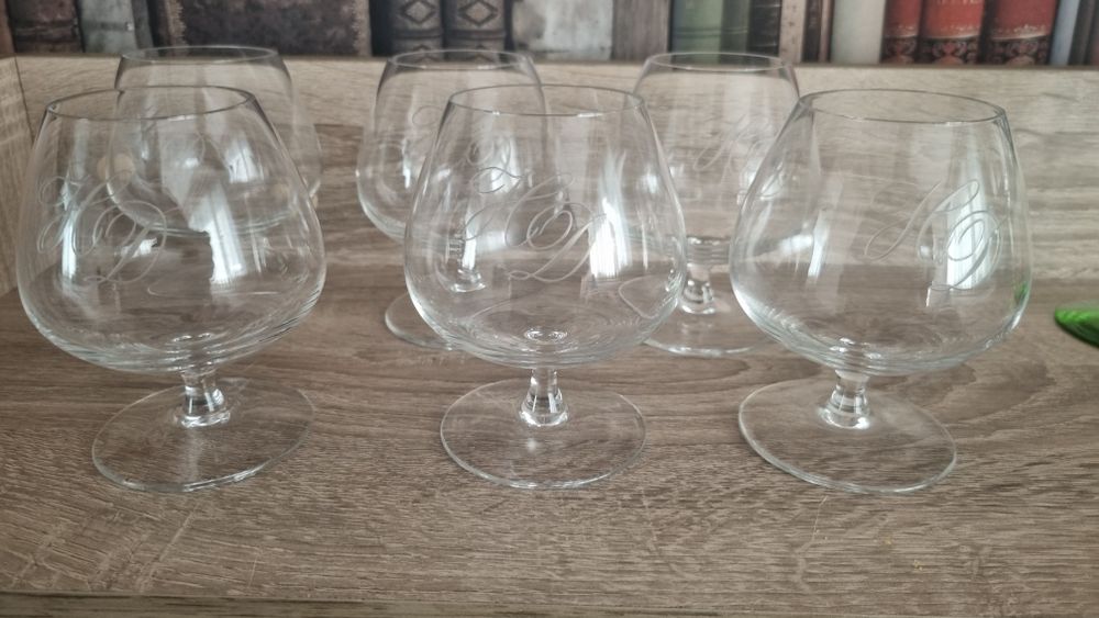 Комплект чаши за коняк кристал