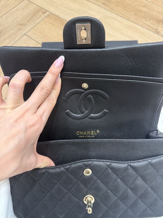 Сумка Шанель  lassic flap caviar lambskin