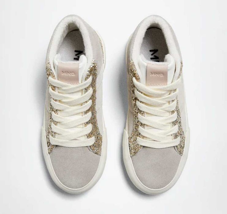 Нови кецове Mango #39 ест кожа