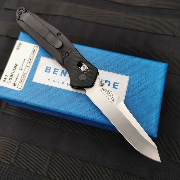 Качествен сгъваем джобен нож Osborne с калъф