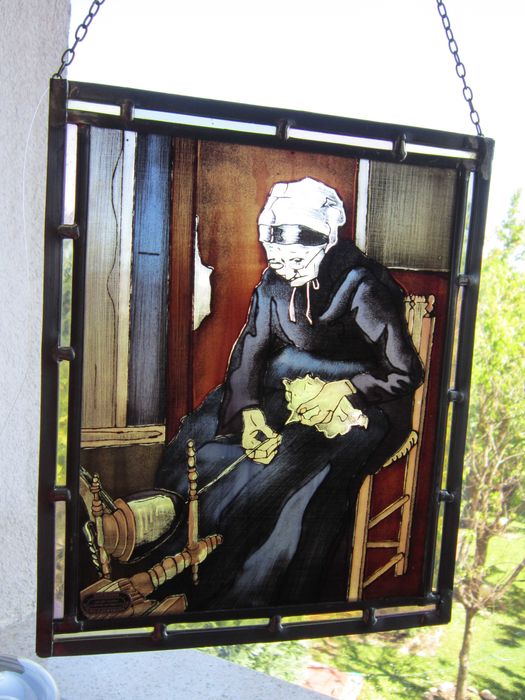 cadou deosebit  Suncatcher Sticla Tiffany Germania 1960