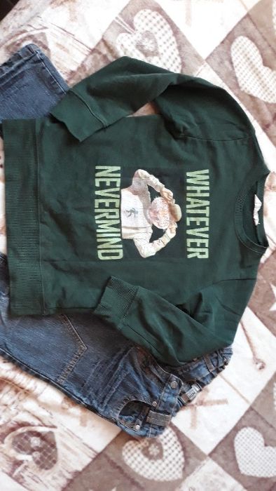 Блузка и дънки H&M 7-8г.