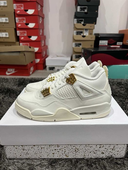 #EDITIE LIMITATĂ# Nike Air Jordan 4 Metalic Gold - Verificare Colet