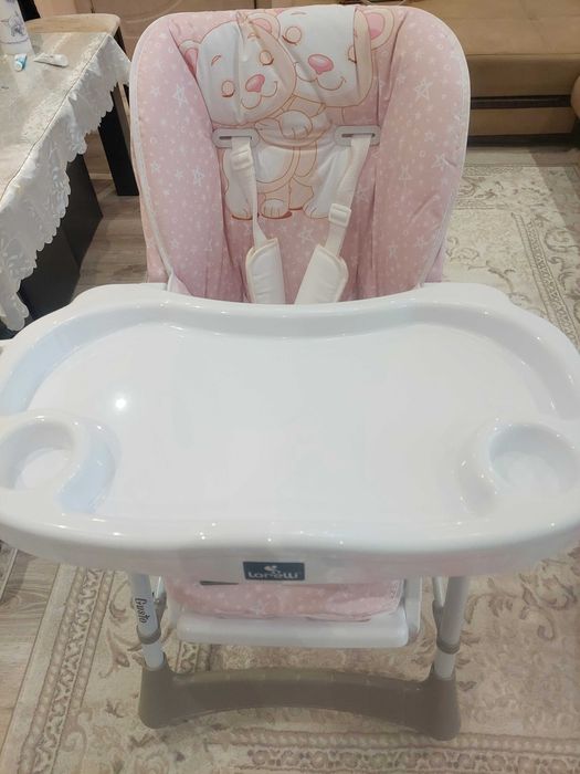 Столче за хранене Lorelli - Gusto, Satin Pink Hug, розово