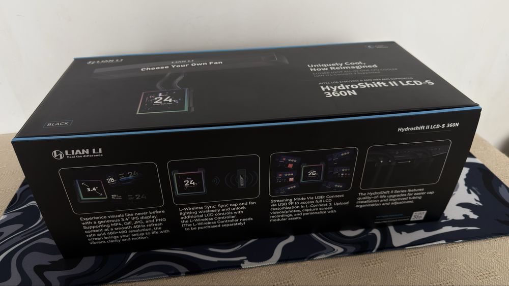 Cooler CPU Lian Li Hydroshift II LCD-S 360N FANLESS AIO