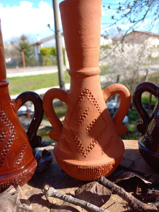 Глинена ваза/свещник