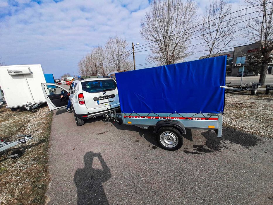 Remorca NOUA 750KG REPO , Mono Ax, Rar, asigurare  Inclusa