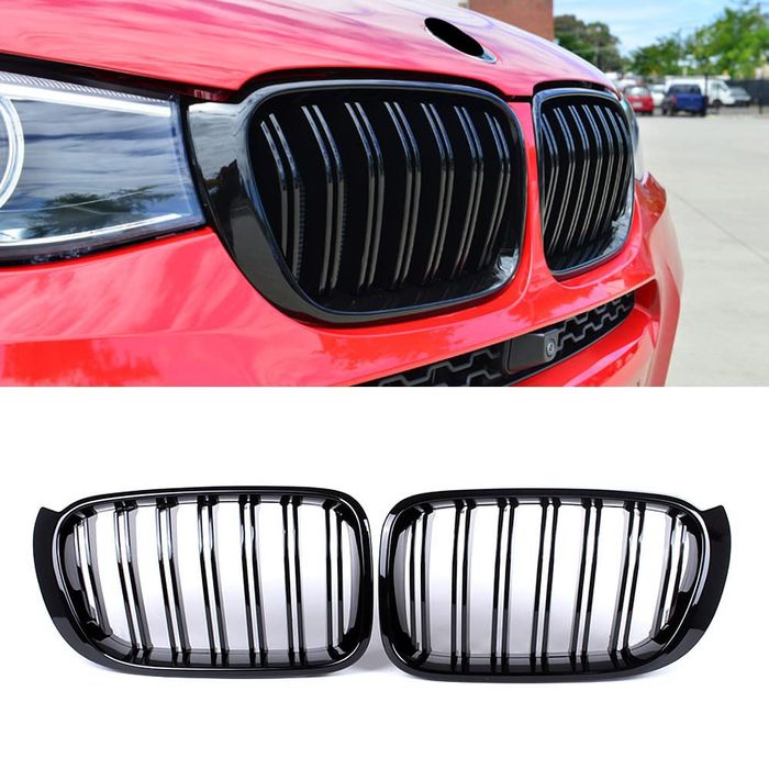 Двойни M Бъбреци Решетки BMW X3 X4 F25 БМВ Х3 Х4 Ф25 Гланц