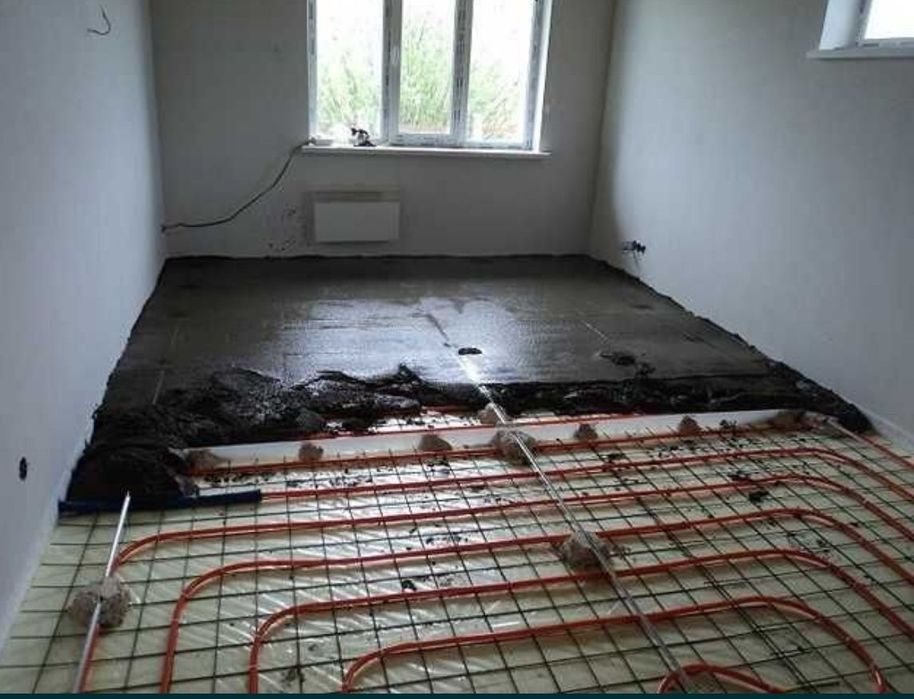 Фундамент, стяжка, отмоска, лестница, пандус